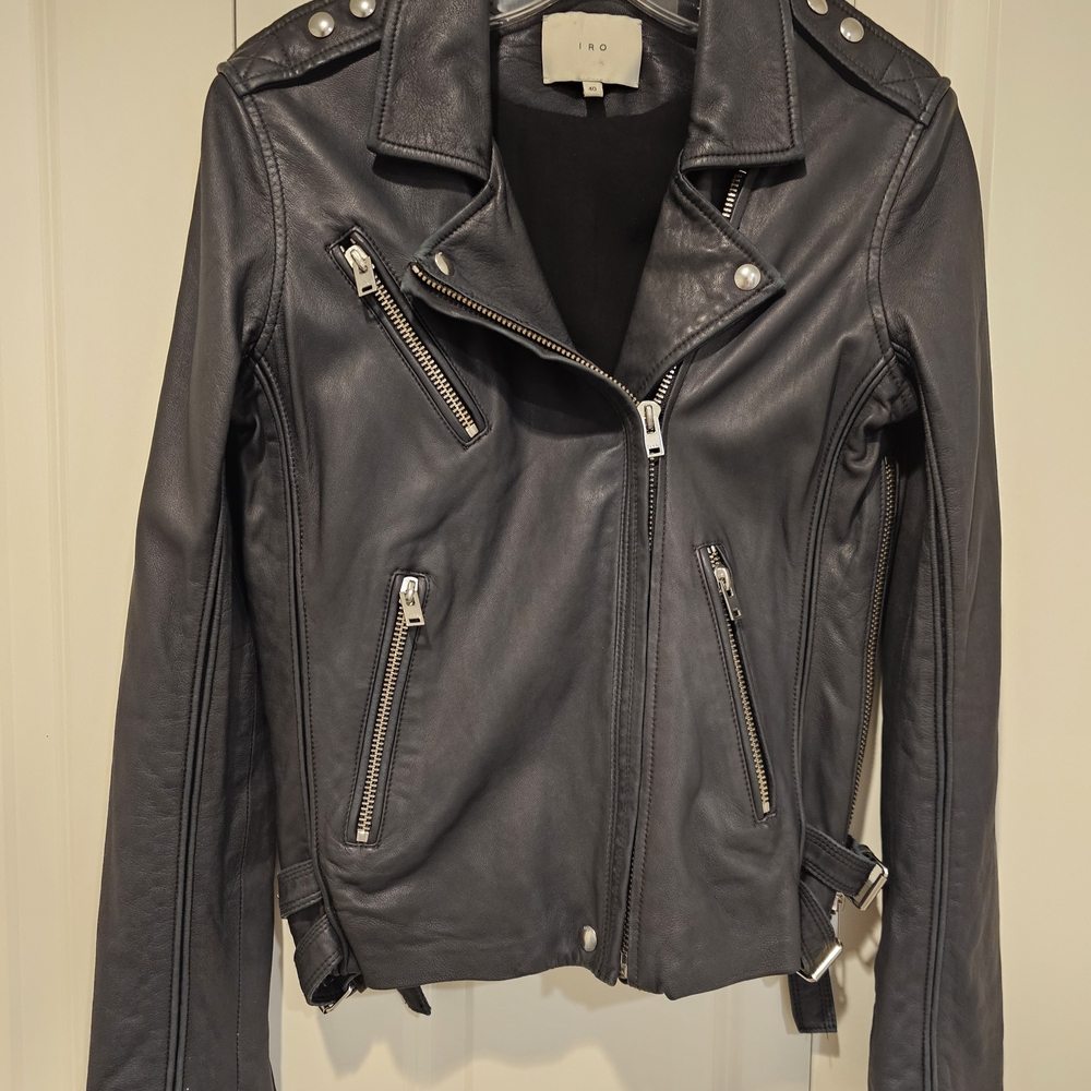 IRO Tara  Leather Jacket - Picture 10 of 14